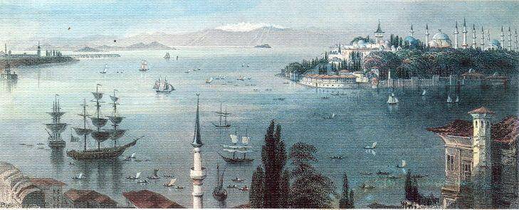 İstanbulla Beyoğlu (Pera)dan Sarayburnu,Kızkulesi ve Adalara bakış